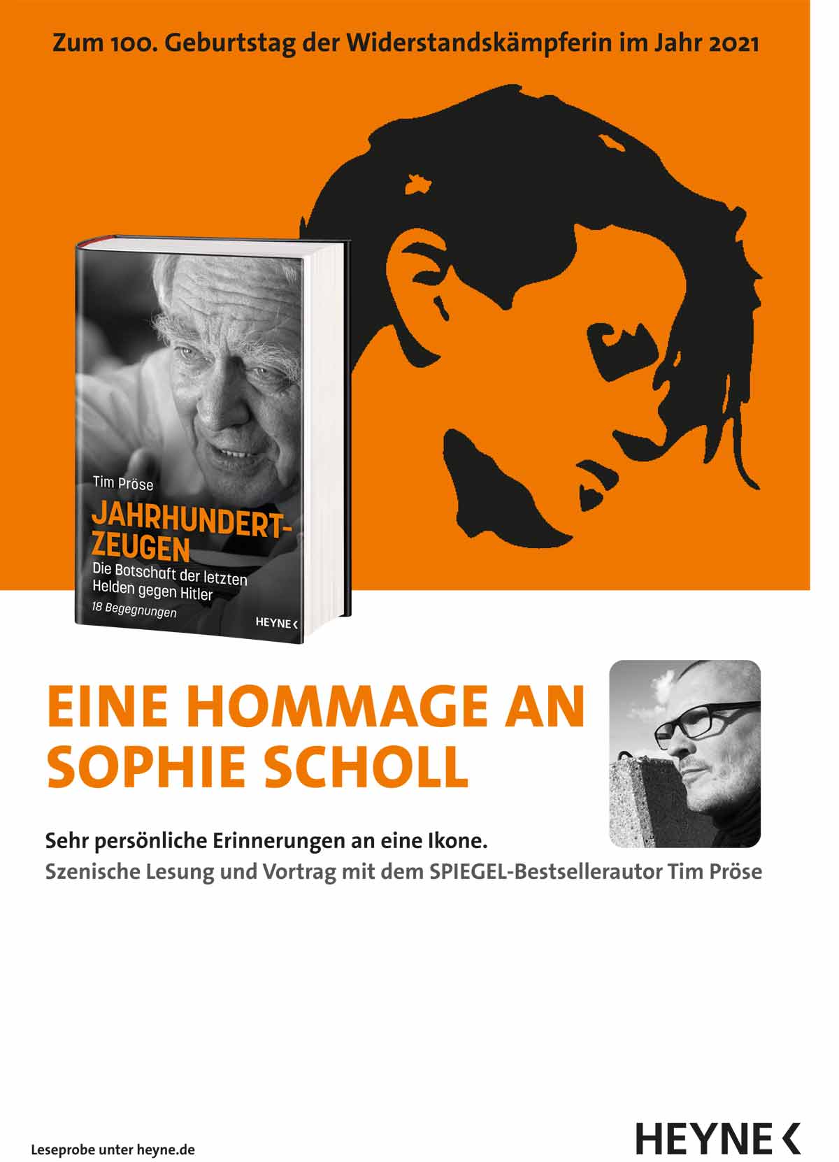 Plakat: Eine Hommage an Sophie Scholl